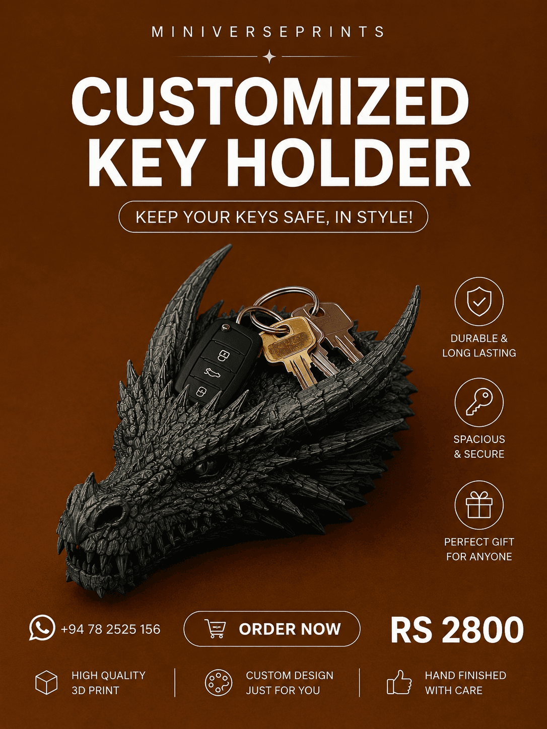 Key Holder Dragon
